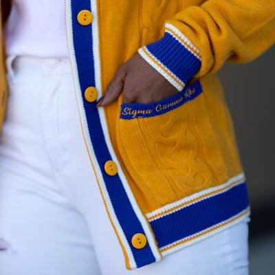 SGRHO Cable Knit Cardigan