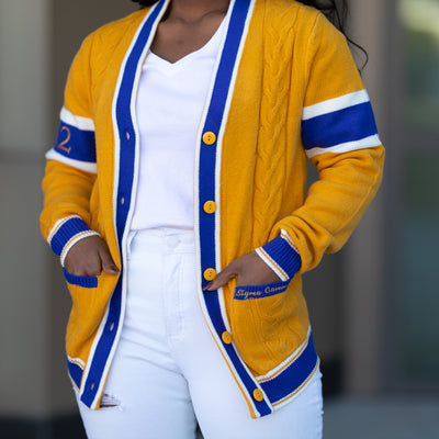 SGRHO Cable Knit Cardigan