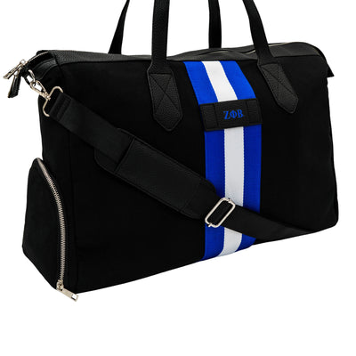 Black Zeta Canvas Duffle Bag